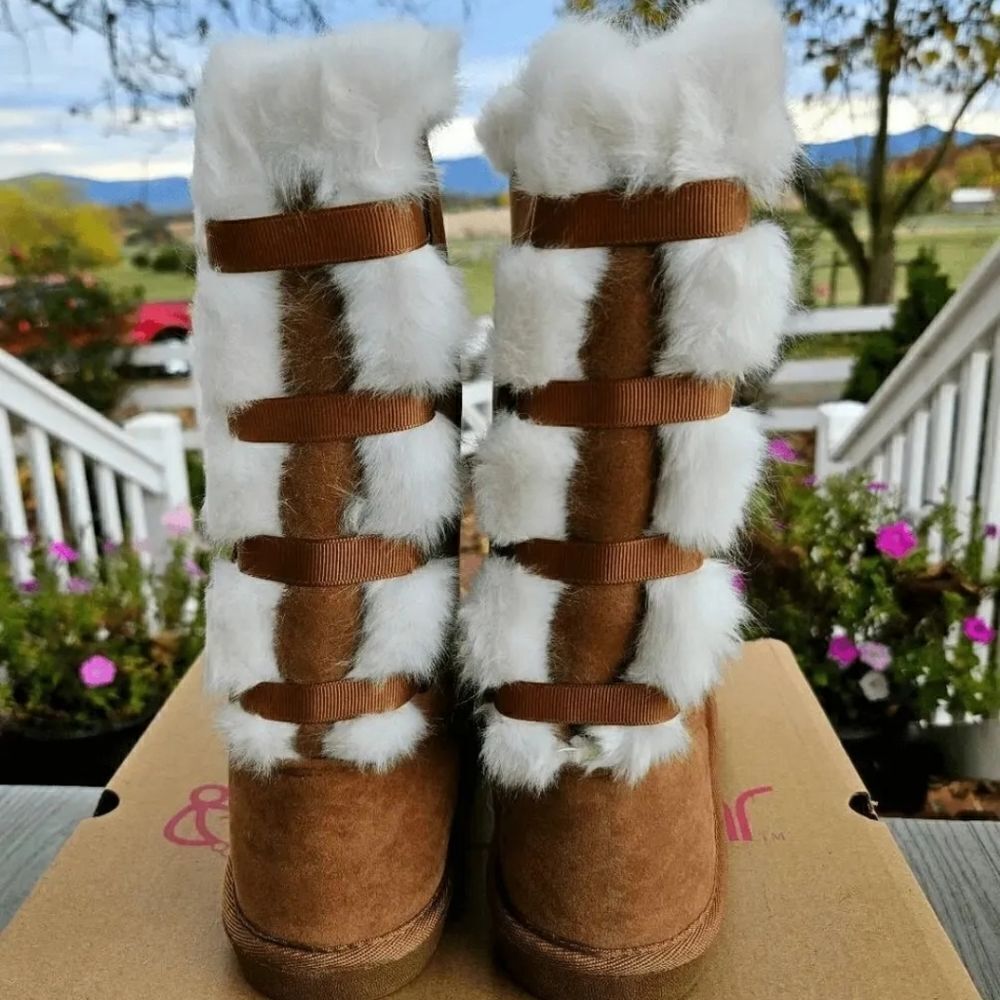 SUGAR Panthea winter women's CHESTNUT micro furry boots 2021 New in box sz 8 USA - Picture 11 of 16